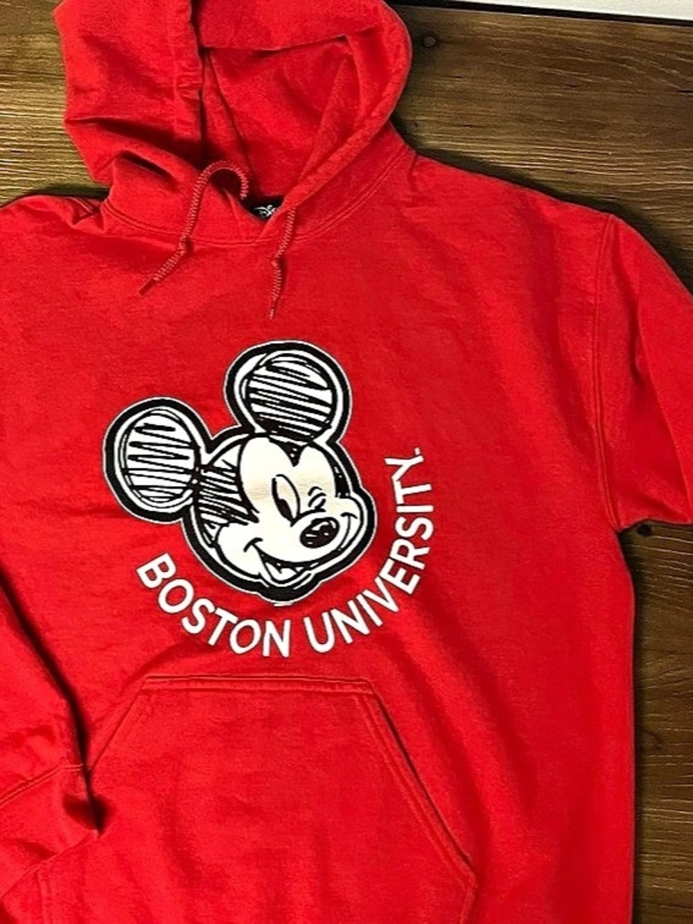 Disney Red Boston University Mickey Hoodie